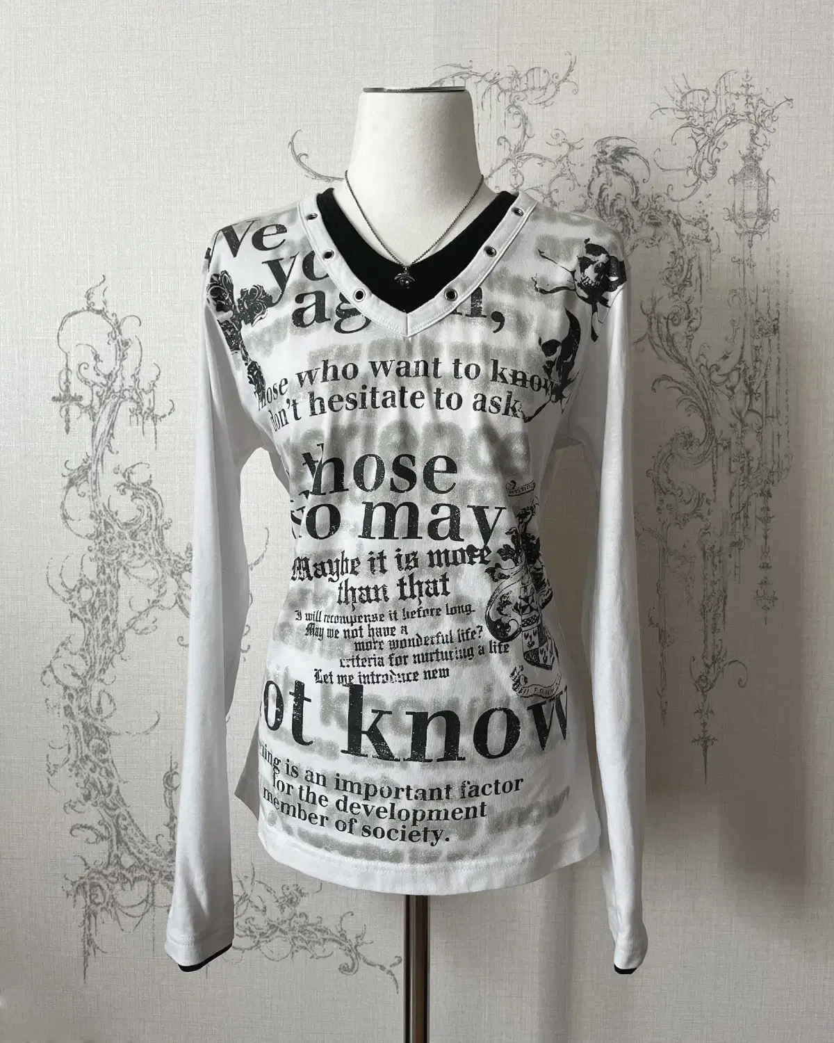 gothic graphic long sleeve